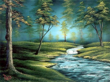 泡立つ小川 BR フリーハンドの風景 Oil Paintings